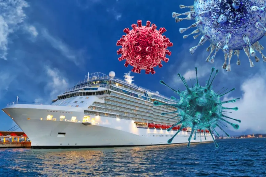 Turistas de crucero con brote viral lograron salir antes de cuarentena y autoridades activan rastreo internacional