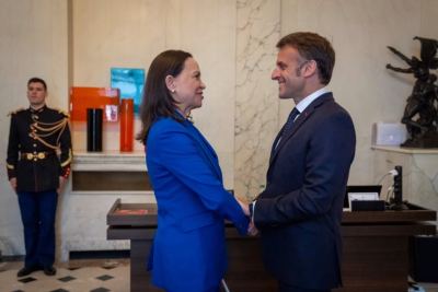 Emmanuel Macron se reúne con María Corina Machado y respalda transición democrática en Venezuela