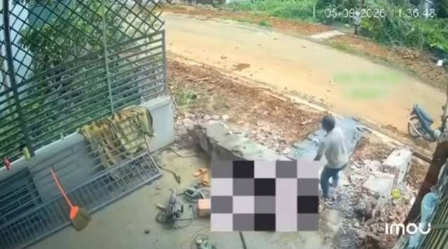 Colapso de pilar de hormigón deja un trabajador herido en obra
