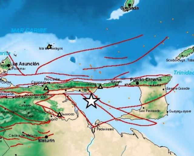 Sismo de magnitud 4,8 sacude el oriente de Venezuela
