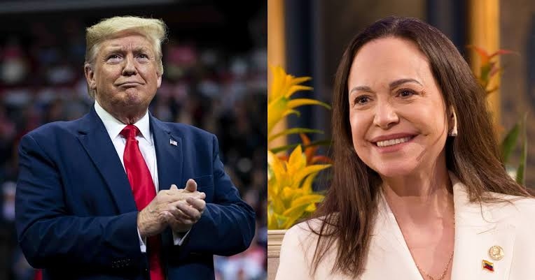 María Corina Machado: Trump afirma que «todo va a salir bien» ante su posible regreso a Venezuela