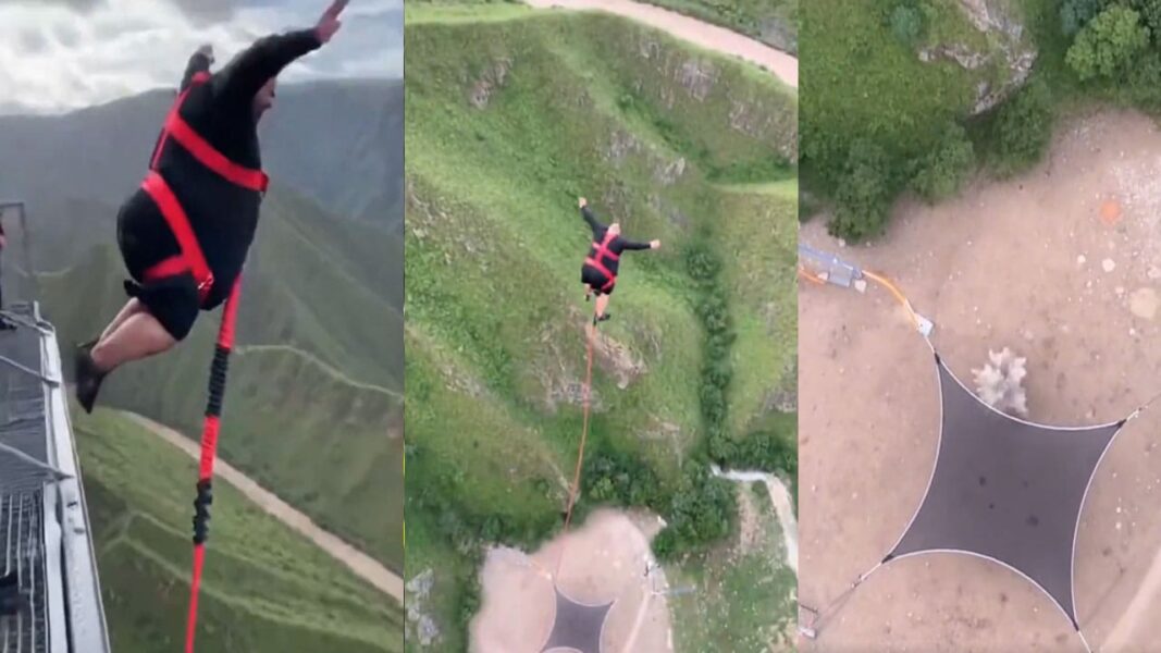 bungee jumping accident | video viral