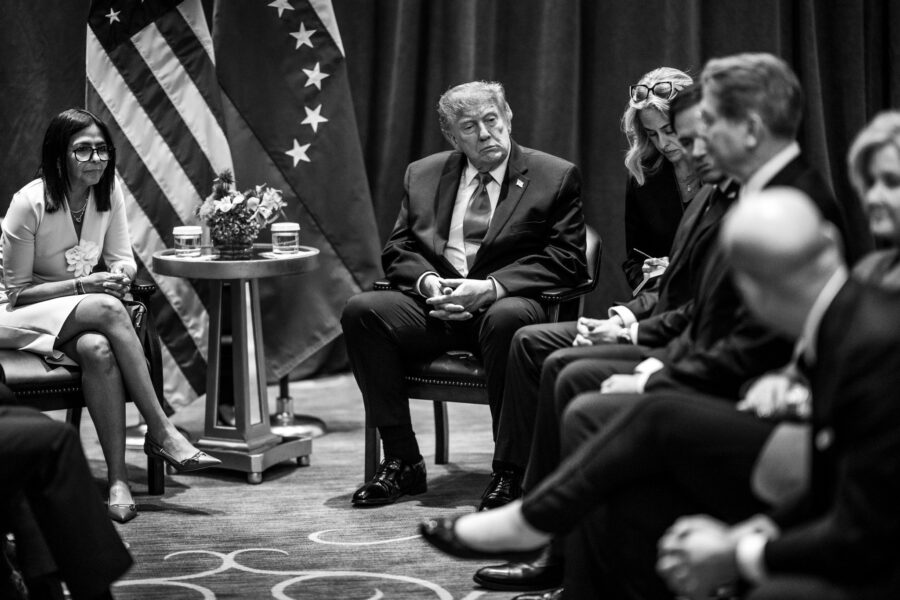 Trump y Delcy Rodríguez sellan el deshielo con un encuentro histórico en Nueva York | maria HS36gYpXkAANwY6 | maria
