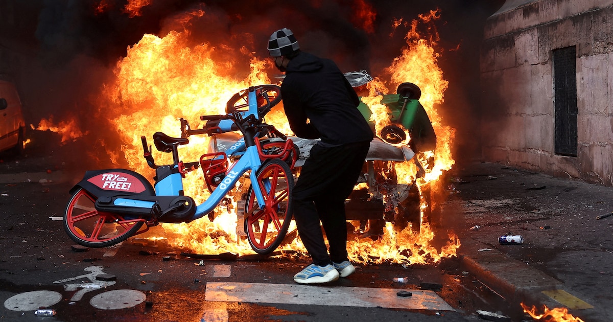 Violentas protestas en Francia toque de queda París