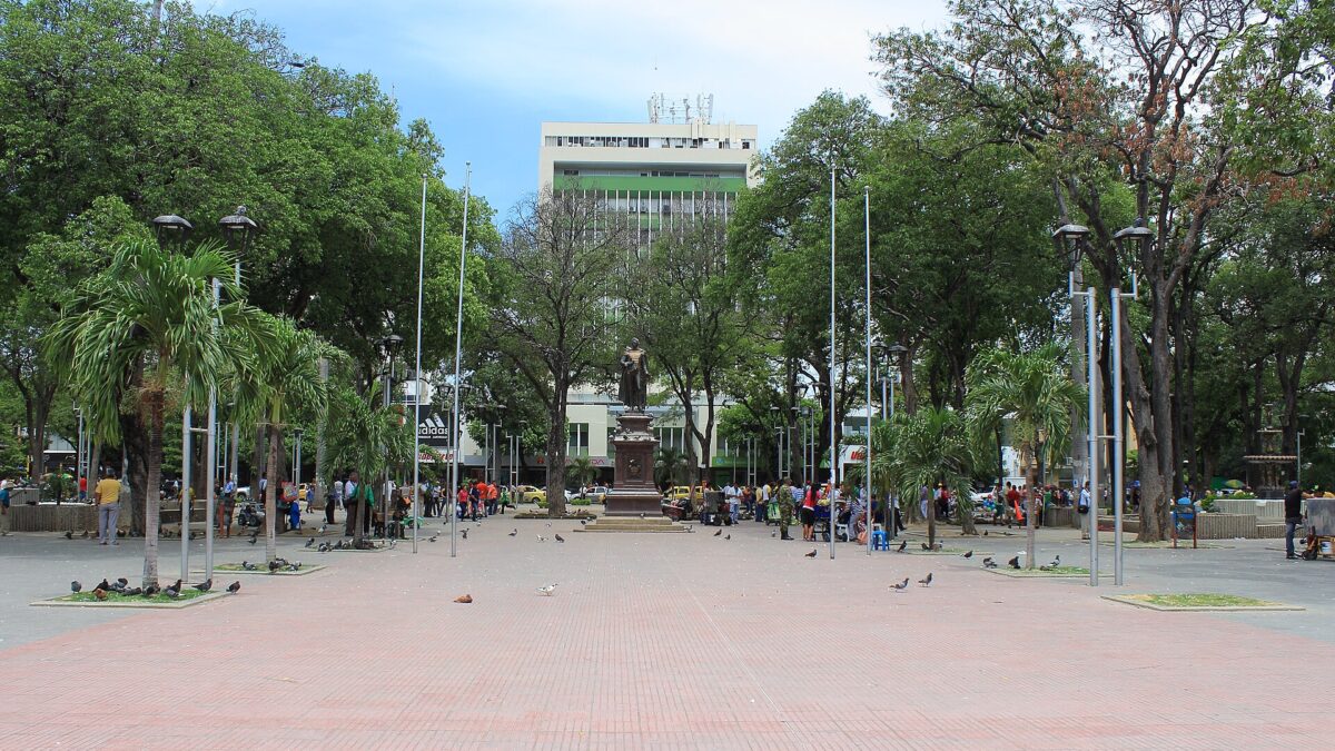 Militarización de Cúcuta: vista del Parque Santander en la ciudad fronteriza