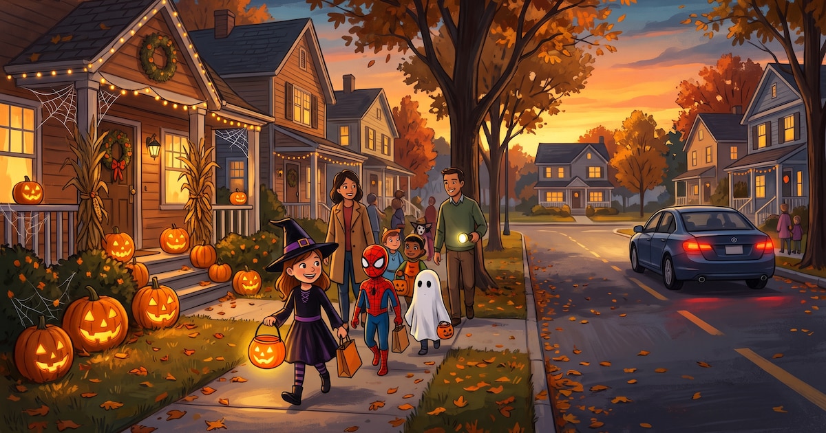 Familias celebran Halloween: recomendaciones de seguridad para prevenir accidentes